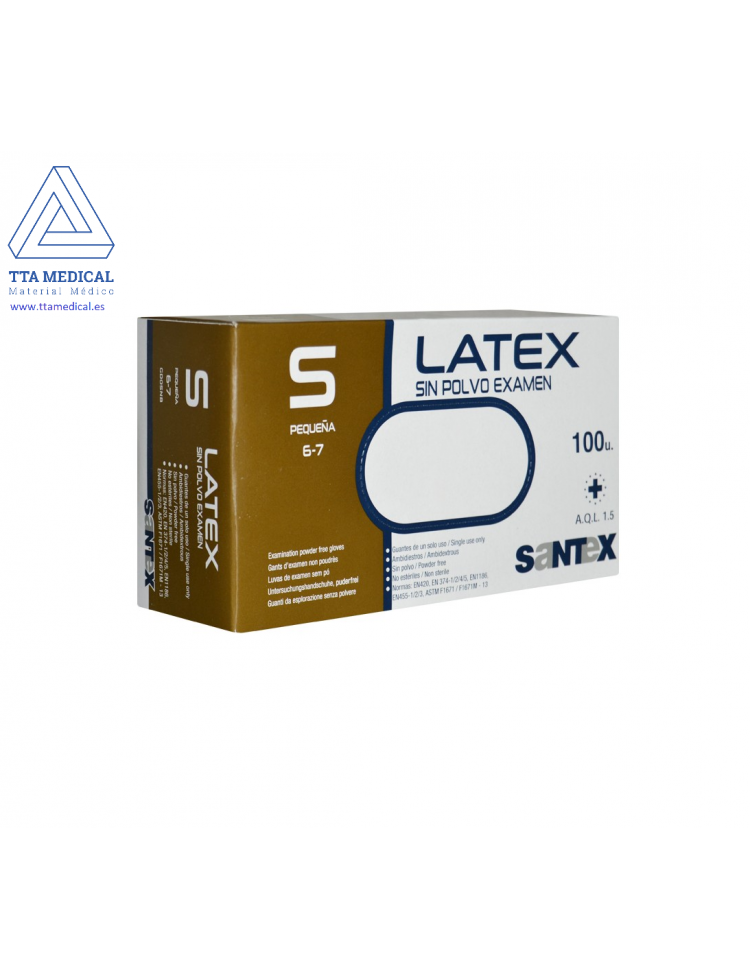 Guante Latex Sin Polvo Santex
