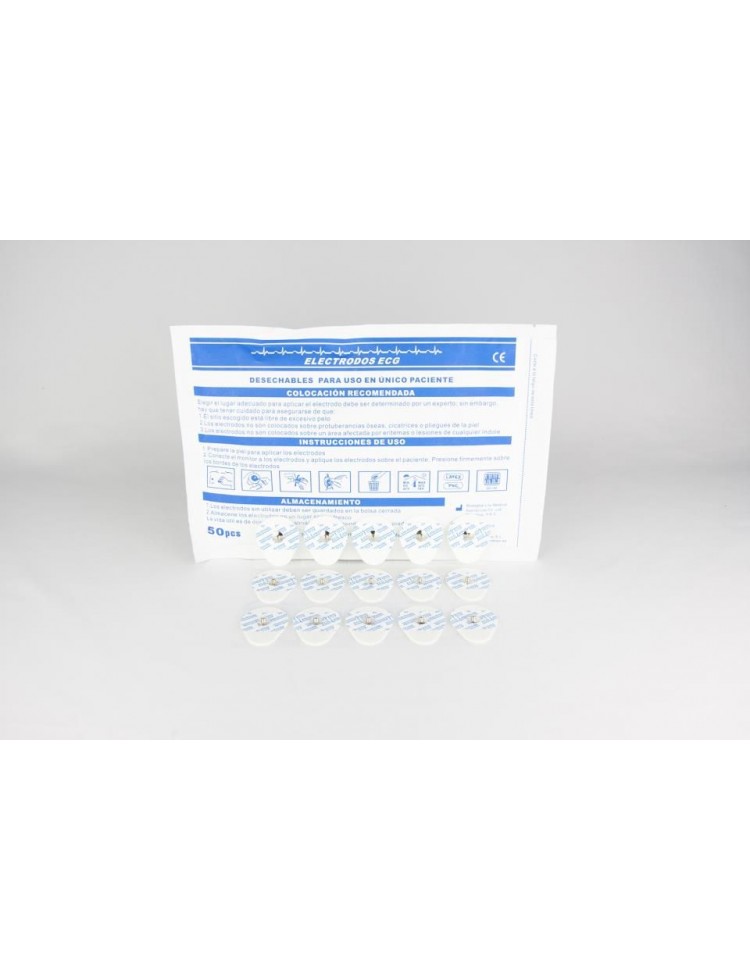 Electrodos ECG bolsa 50 unidades