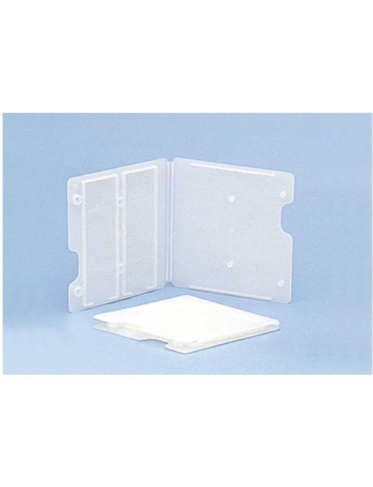 Caja plástico plana para 2 portas