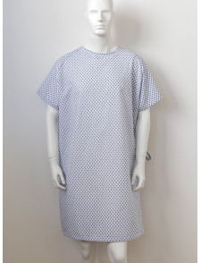 Bata paciente hospital diseño snow flakes  talla mediana