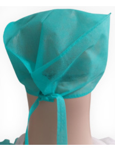 Gorro Cirujano Verde con cintas