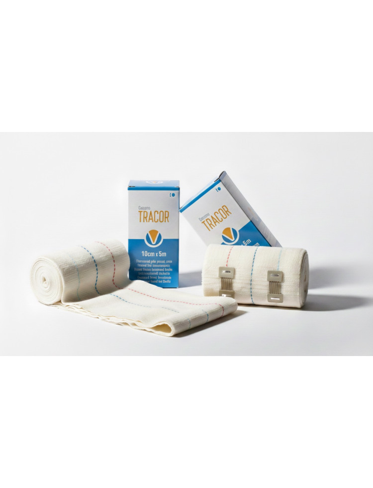 Venda Elástica Tracción Corta Venda compresiva TRACOR libre de látex
