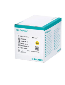 Aguja Sterican 30G amarilla 0,30x12 mm