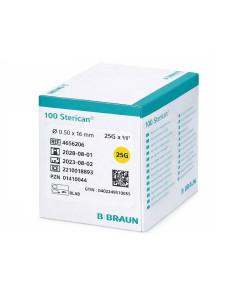 Aguja hipodérmica STERICAN 25G (0,50 × 16 mm)
