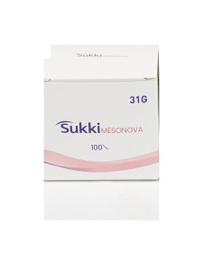 Caja blanca de cien agujas de mesoterapia de calibre 31G