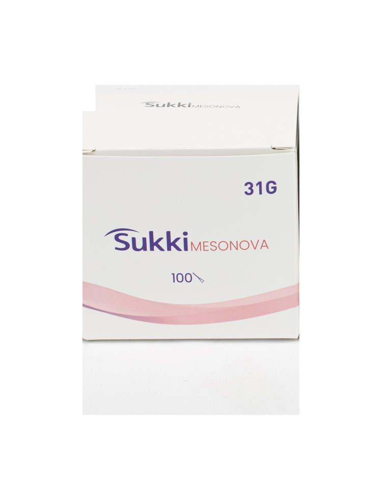 Caja blanca de cien agujas de mesoterapia de calibre 31G