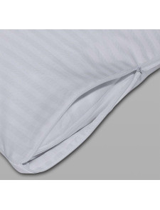 Almohada Sanitaria Confort blanca 90 x 40 cm con funda protectora de cutí con cremallera, firmeza media